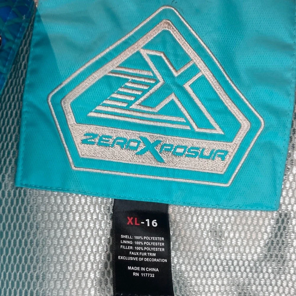 ZeroXposur Teal Starry Winter Jacket - Picture 3 of 5
